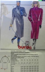5854 2 BREASTED WOOL POCKET COAT ,  MARTINGALE PATTERN 12-24